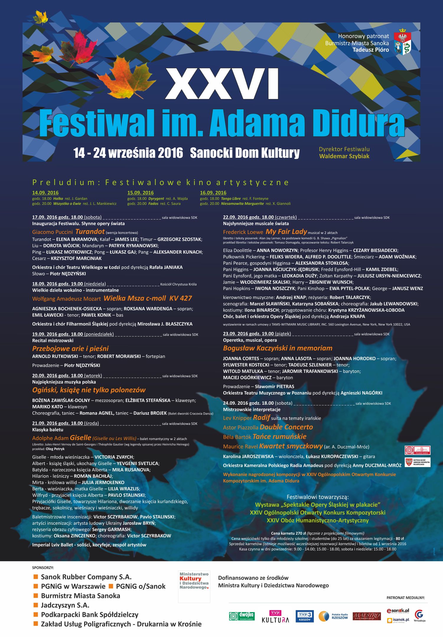 PLAKAT 26 Festiwal im. Adama Didura