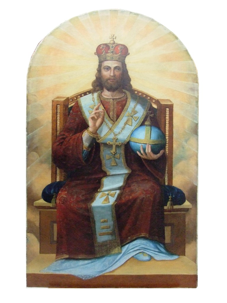  Odnowiona przed kilku laty w pracowni warszawskiej ASP ikona Jezusa Chrystusa Pantokratora jest główną ozdobą ikonostasu. 