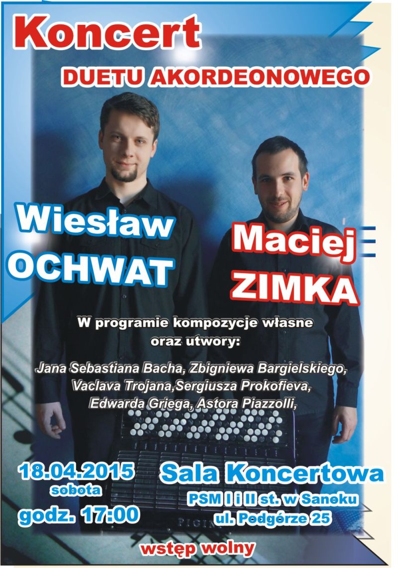 Plakat Maciej Zimka Wiesław Ochwat