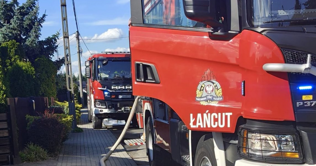 Tragiczny pożar w Łańcucie. Nie żyje 60-letnia kobieta