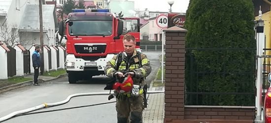 SANOK: Pożar przy ulicy Szafera (VIDEO, FOTO)