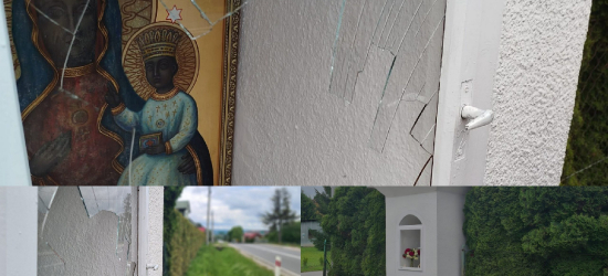 Sprawca profanacji kapliczki w Tarnawie Dolnej zatrzymany! Usłyszał zarzuty i przyznał się do winy (VIDEO, ZDJĘCIA)