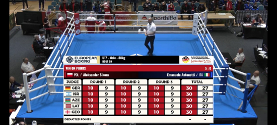 BOKS: Aleksander Sikora melduje się w ćwierćfinale Mistrzostw Europy U-17!