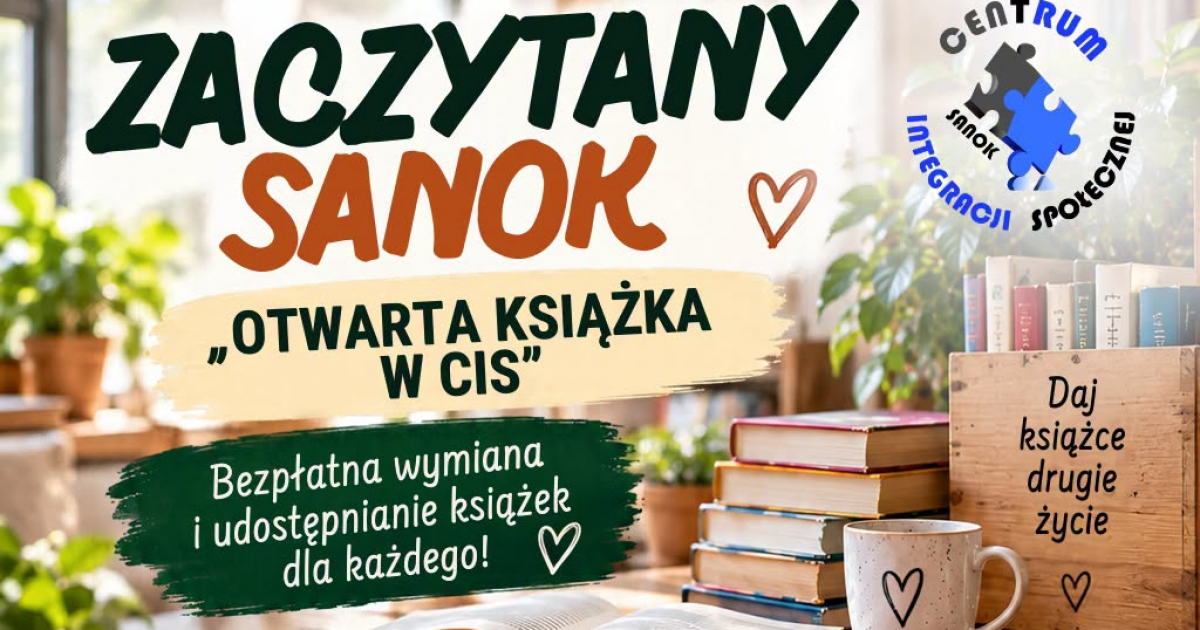 Drugie życie książek w Sanoku. Centrum Integracji Społecznej rusza z wyjątkową inicjatywą