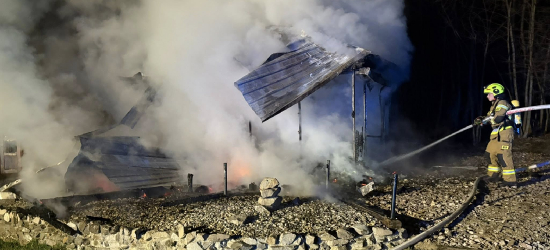 PISAROWCE: Pożar domku letniskowego, zagrożony był las [ZDJĘCIA]