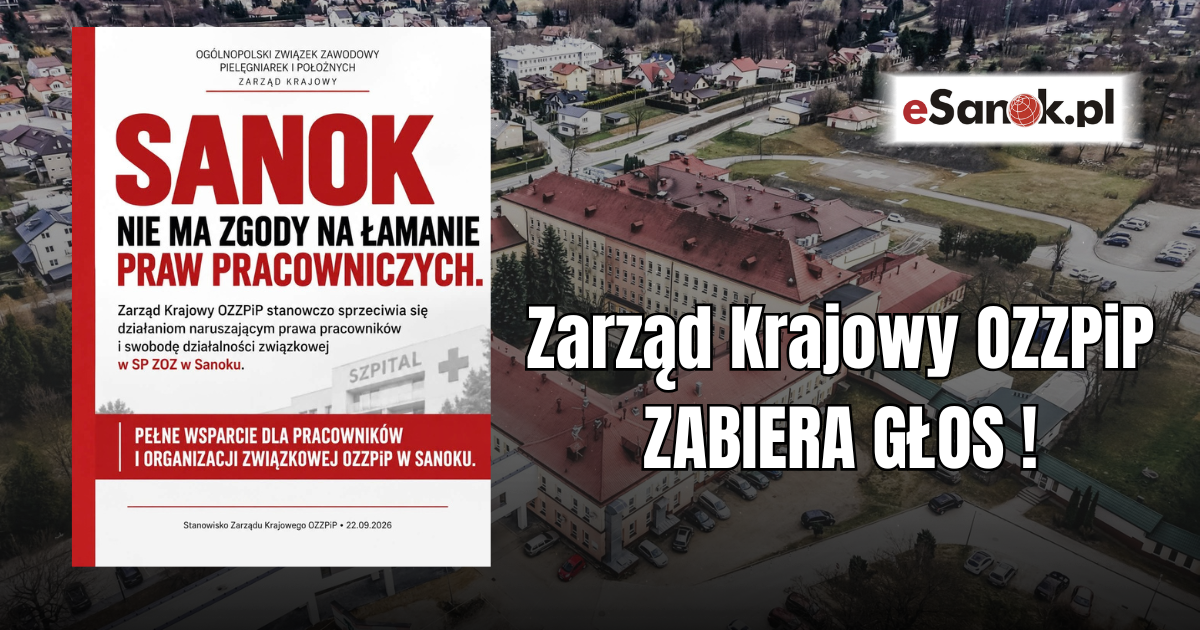 Krajowy Zarząd Pielęgniarek zabrał głos w sprawie Sanockiego Szpitala. Padają poważne zarzuty!