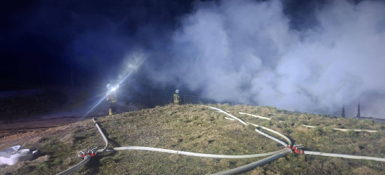 POLAŃCZYK: Nocny pożar domku wypoczynkowego. Straty są ogromne [ZDJĘCIA]