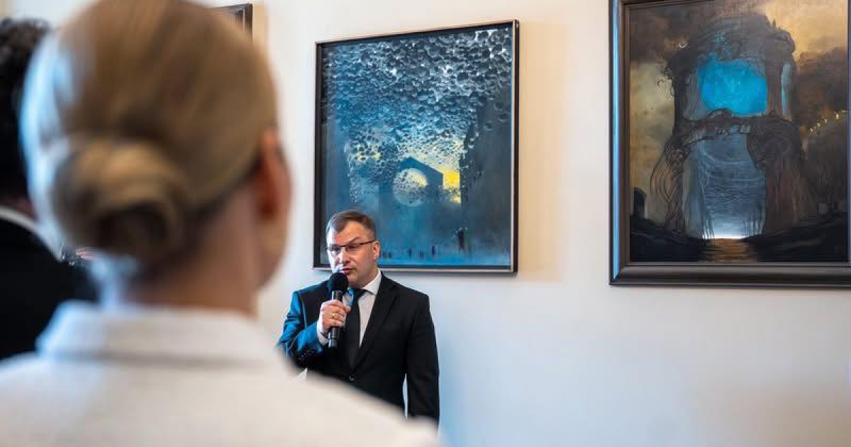 Prace Zdzisława Beksińskiego w Pałacu Prezydenckim. Zobacz wyjątkową wystawę [ZDJĘCIA]