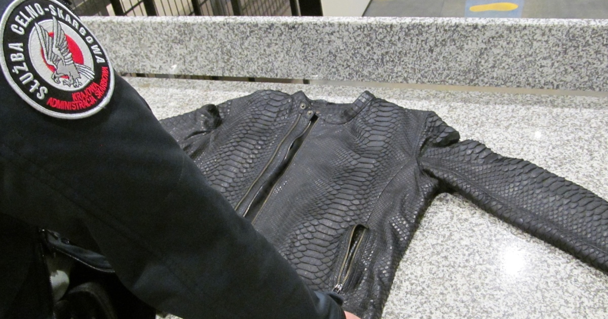 Futro z ocelota i wyroby ze skóry pytonów zatrzymane na granicy [ZDJĘCIA]