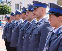 SANOK: 44 funkcjonariuszy z awansami. Uroczysty apel z okazji Święta Policji (FILM, ZDJĘCIA)
