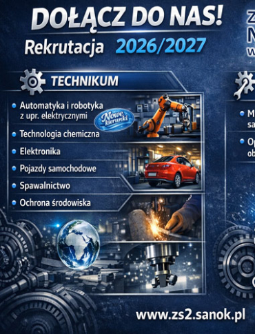 Nowoczesna edukacja w Sanoku: „Mechanik” stawia na miliony z projektów i pewną pracę. Sprawdź ofertę ZS nr 2