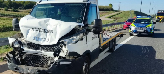 Pijany kierowca Iveco wjechał w cysternę na A4. Miał blisko 2,5 promila! [ZDJĘCIA]