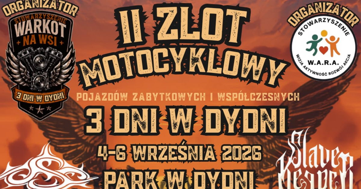 DYDNIA. Ryk silników i wielkie serca! Nadchodzi II Zlot Motocyklowy