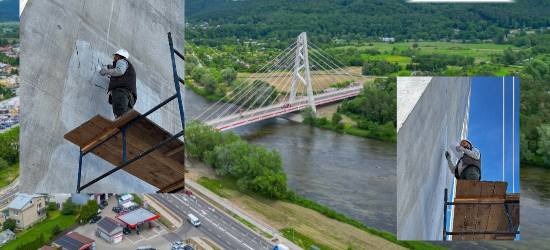 Nowe murale ozdobią pylon Mostu Królowej Zofii w Sanoku