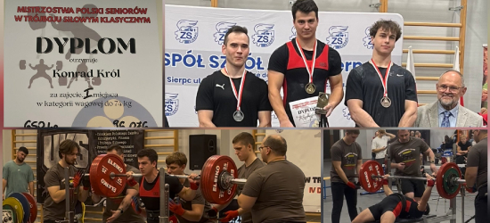 Sanoczanin Konrad Król mistrzem Polski seniorów w trójboju siłowym