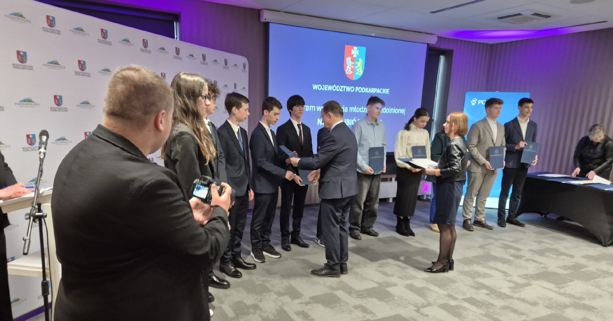 Michał Kluczyński stypendystą wojewódzkiego programu „Nie zagubić talentu”