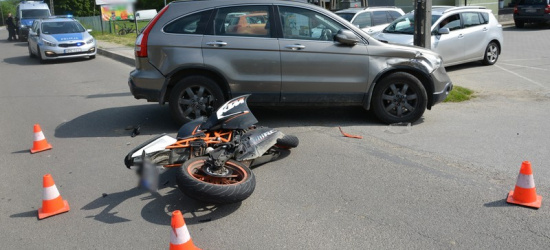 REGION: 17-letni motocyklista ucierpiał w zdarzeniu drogowym