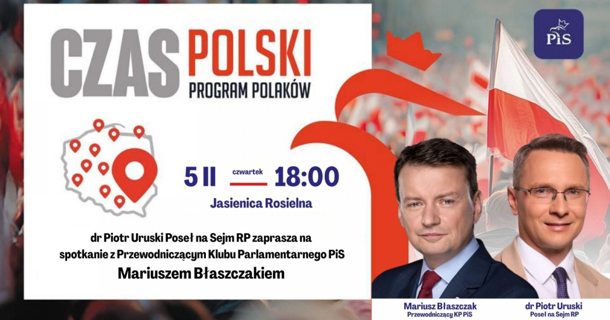 Spotkanie z Mariuszem Błaszczakiem w Jasienicy Rosielnej