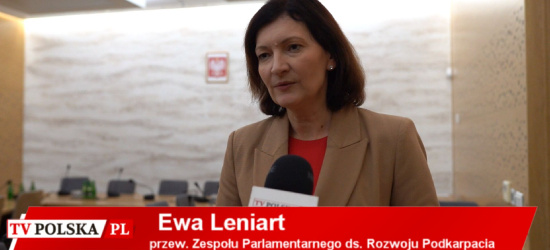 Zespół Parlamentarny ds. Rozwoju Podkarpacia. EWA LENIART przewodniczącą (VIDEO)