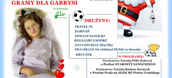 SANOK: Mikołajkowy Turniej Charytatywny dla Gabrysi!