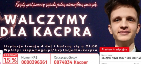 PILNE: Młody mieszkaniec Głowienki walczy o życie. Trwa zbiórka na leczenie za granicą