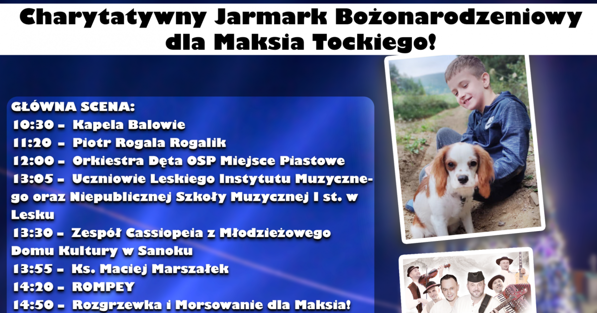 BALIGRÓD: Charytatywny Jarmark Bożonarodzeniowy dla Maksia Tockiego