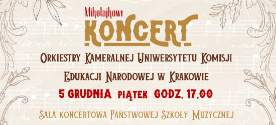 Mikołajkowy koncert Orkiestry Kameralnej w Sali Koncertowej PSM w Sanoku