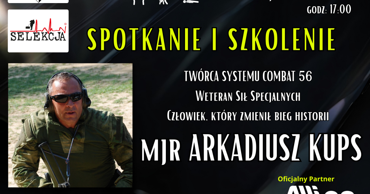 Spotkanie z twórcą Combat 56 w Jurowcach. Mjr Arkadiusz Kups poprowadzi szkolenie o bezpieczeństwie