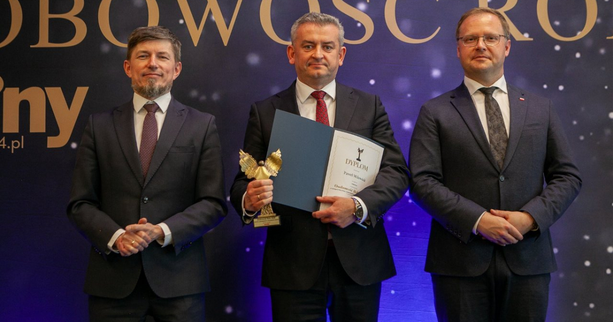 Wójt Gminy Sanok Paweł Wdowiak laureatem plebiscytu Osobowość Roku 2025