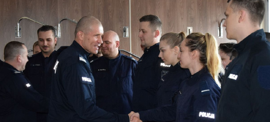 Noworoczne spotkanie z policjantami, którzy pełnią służbę na granicy Polski (ZDJĘCIA)