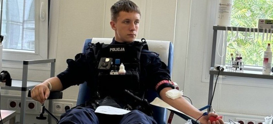 Policjanci oddają krew dla postrzelonego w Bolesławcu kolegi. Proszą o wsparcie