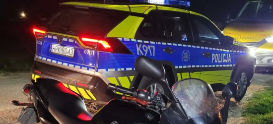 Pościg za motocyklistą pod Sanokiem. Nietrzeźwy 35-latek uciekał przez pola