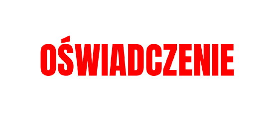 Oświadczenie