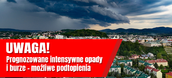 Burze i intensywne opady deszczu w powiecie sanockim