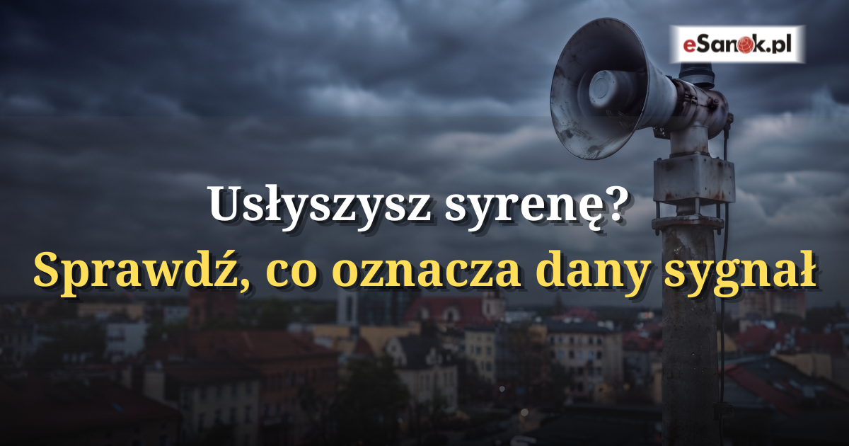 Usłyszałeś syrenę? Nie zawsze oznacza zagrożenie. Sprawdź, co oznacza dany sygnał