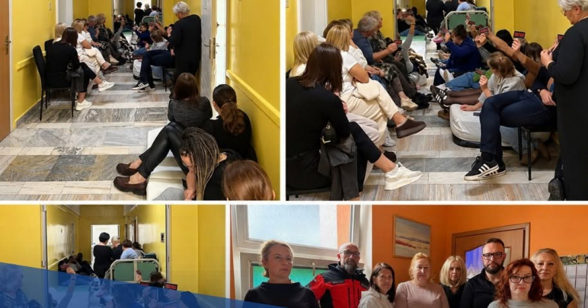 Kolejny dzień głodówki w sanockim szpitalu. Protestujący pracują do utraty sił
