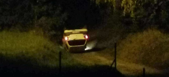 Dachowanie w Turzym Polu. Nietrzeźwy 59-latek bez prawa jazdy spowodował wypadek