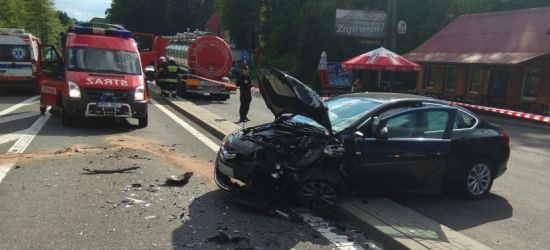 Mieszkaniec powiatu sanockiego sprawcą wypadku? Cztery osoby ranne w zderzeniu dwóch opli na trasie Sanok – Rzeszów (ZDJĘCIA)