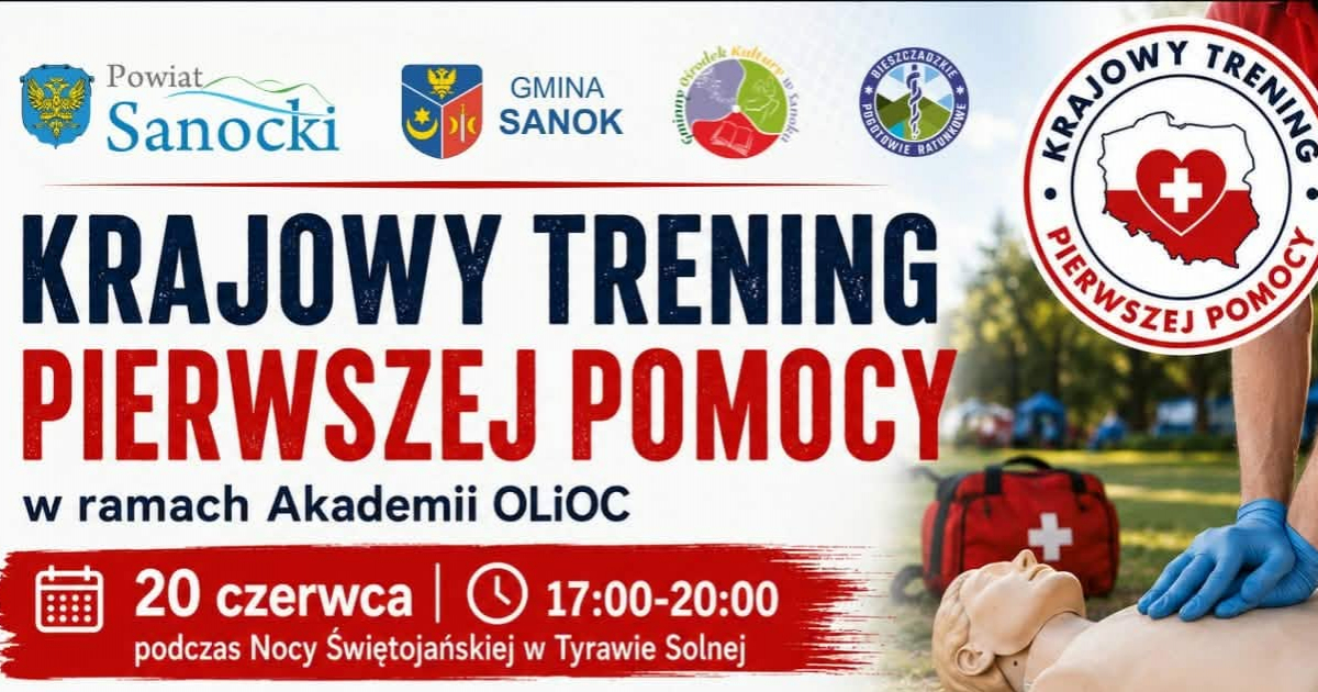 Krajowy Trening Pierwszej Pomocy w Tyrawie Solnej. Nauczą, jak ratować życie