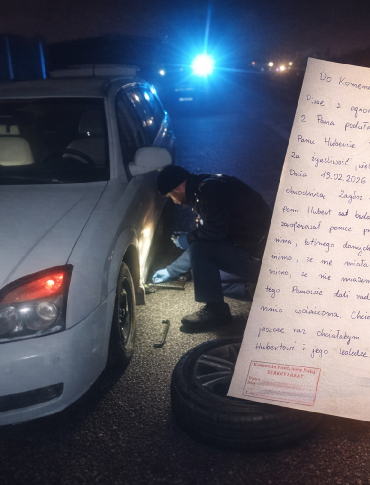 SANOK: „Dziękuję za pomoc oraz ludzką postawę”. Wyjątkowy list trafił do Komendanta Policji!