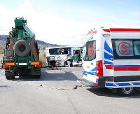 Dziesięć osób rannych w zdarzeniu w Domaradzu (ZDJĘCIA)