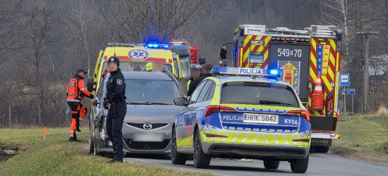 Tragiczny wypadek w Odrzechowej. Nie żyje 48-letni motocyklista