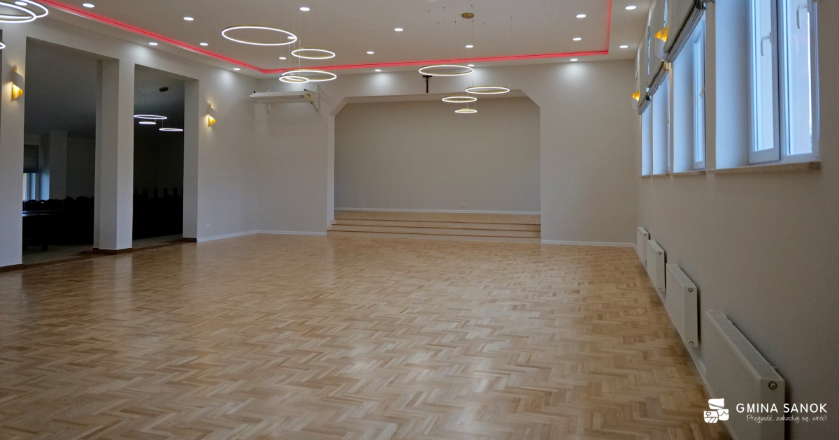 GMINA SANOK: Metamorfoza domu kultury w Niebieszczanach [ZDJĘCIA]