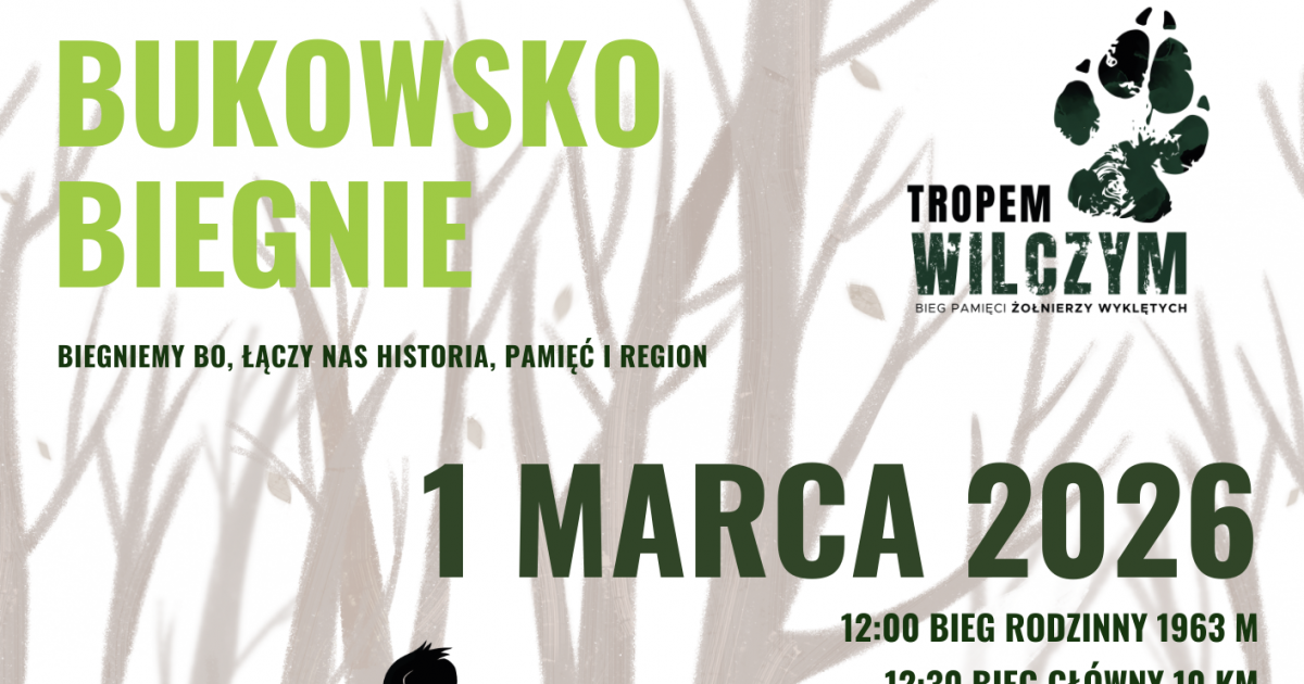 BUKOWSKO. Bieg Tropem Wilczym. Hołd dla Żołnierzy Wyklętych