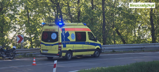 Wypadek na serpentynach w Wujskiem. 45-letnia kobieta trafiła do szpitala [VIDEO, ZDJĘCIA]