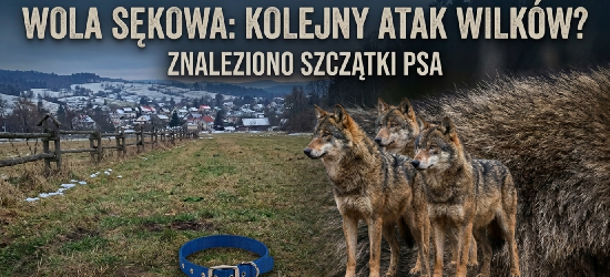 WOLA SĘKOWA: Wilki znów zaatakowały? Na polach znaleziono zagryzionego psa