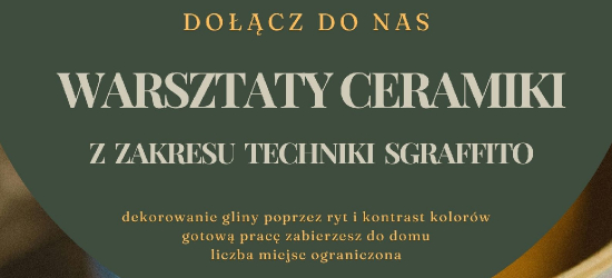 MRZYGŁÓD: Warsztaty ceramiki z zakresu techniki sgraffito. Ruszają zapisy