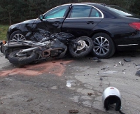 AKTUALIZACJA: Śmiertelny wypadek motocyklisty na ul. Okulickiego w Sanoku (ZDJĘCIA)
