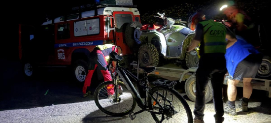 BIESZCZADY. Stracił orientację podczas wycieczki rowerowej. Uratowali go GOPR i policja