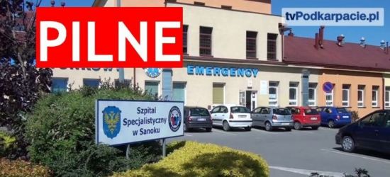 SZPITAL SANOK: Wandal zdemolował szpital i uderzył opiekuna medycznego
